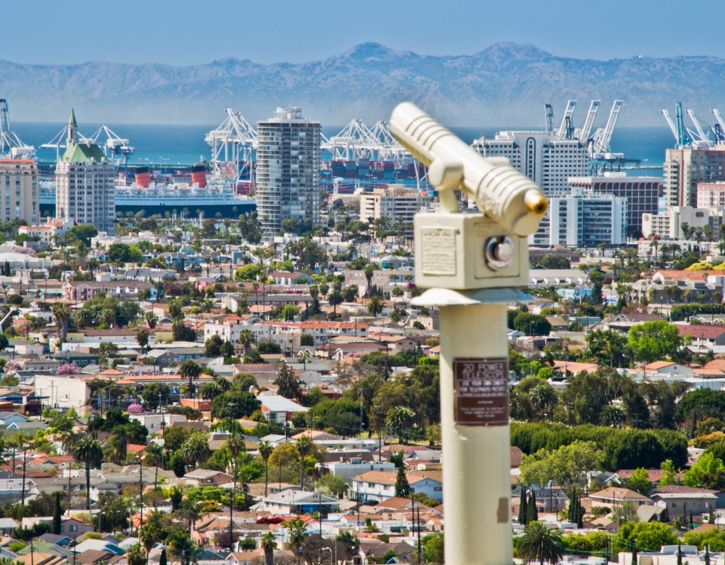 Lookout point in Long Beach